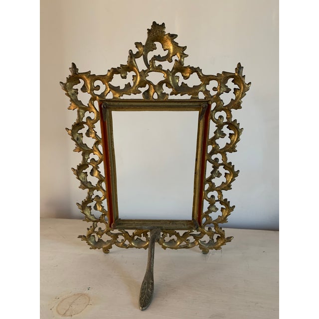 Vintage Brass Tabletop Picture Frame Chairish