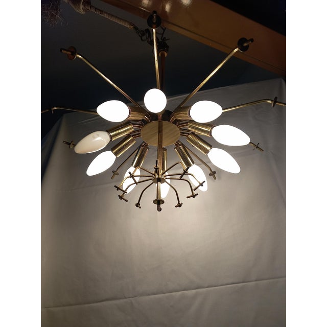 Mid-Century Modern Basket Chandelier by J.T. Kalmar for Kalmar, Austria For Sale - Image 3 of 15