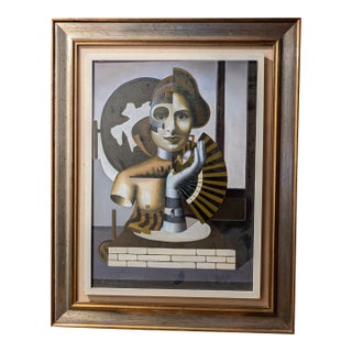 Vintage Painting by Italian Artist R. Gasperini -1975 For Sale