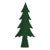 Kazuko Flocked Ceramic Tree, Green, 15.25" For Sale