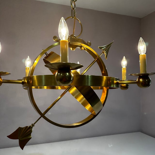 Modern Contemporary Armillary Sphere by Visual Comfort Designed by Eric Colher For Sale - Image 3 of 11