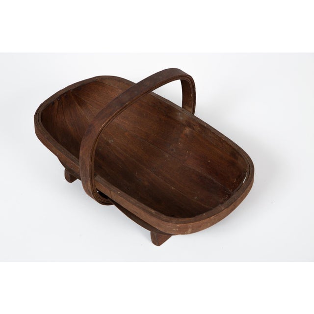 Vintage English Garden Trug Basket, Circa 1930's For Sale - Image 4 of 9