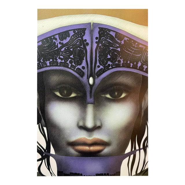 Jef Van Tuerenhout, Face of a Woman Artist's, Silkscreen Proof, 1970s For Sale