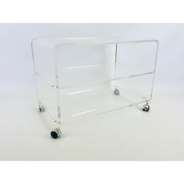 1970s Space Age Acrylic Glass Coffee Table, 1970s For Sale - Image 5 of 5