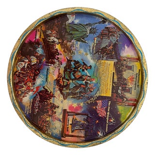 1970s Bicentennial Souvenir Tray For Sale