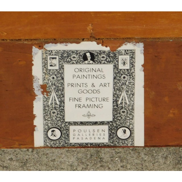 Impressionist Early 20th Century Joane Cromwell, Oil Painting in Vintage Frame For Sale - Image 3 of 3