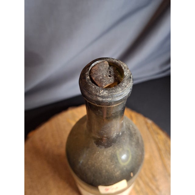 Rare 1874 Chateau Mouton Rothschild Empty Wine Bottle & Original Cork R. Galos For Sale In Boston - Image 6 of 10