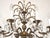 1960s Antique 8 Arm Sensational Dark Patina Brass Cut Lead Glass Crystal Chandelier For Sale - Image 5 of 12