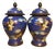Pair of Small Chinese Cloisonné Enamel Crane & Cloud Jars With Lids - 8" Tall For Sale