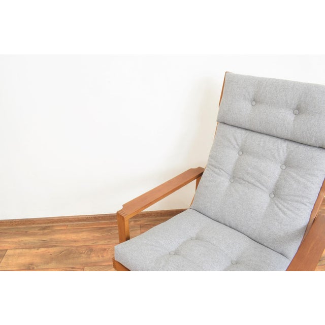 Mid-Century Danish Oak Armchair by Leif Alring for Madsen & Schubell, 1960s For Sale - Image 12 of 15