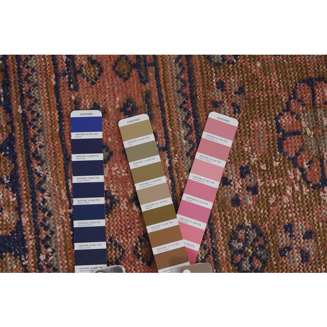 1960s Turkish Oushak Extra Long and Wide Runner - Stair Tread 2'6'' X 21'3'' For Sale - Image 12 of 12