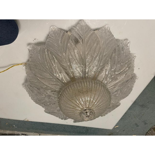Venetian Murano Glass Flush Mounts, 1960s, Set of 2 For Sale - Image 12 of 17