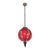 Mid 20th Century Turkish Style Red Slag Glass Pendant Light For Sale