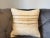 Turkish Hemp Pillow, Ivory Taupe Multi-Stripe Cushion, Handwoven Anatolian Pillow With Insert, 16x16 In For Sale In New York - Image 6 of 8