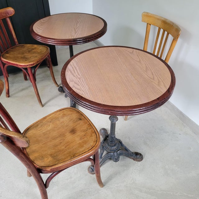 Parisian Bistro Table in Black Cast Iron, 1890s For Sale - Image 3 of 10