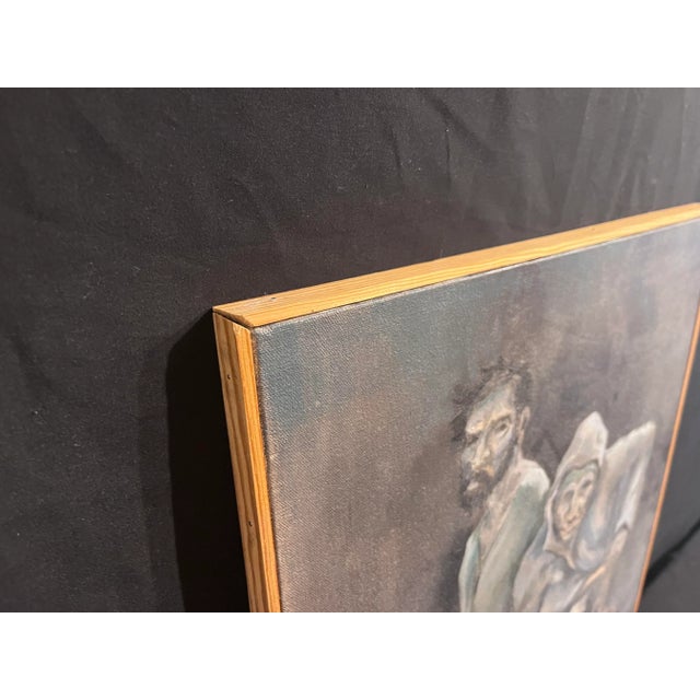 2010s Contemporary Expressionist Figurative B. Keller Acrylic Painting For Sale - Image 5 of 9