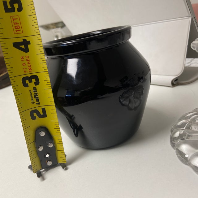 Early 20th Century Black Amethyst Petite Vase/Jar For Sale In Boise - Image 6 of 8