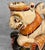 Vintage Hindu Gajasimha Foodog Lion W/ Elephant Painted Sculpture - 12" For Sale - Image 9 of 14