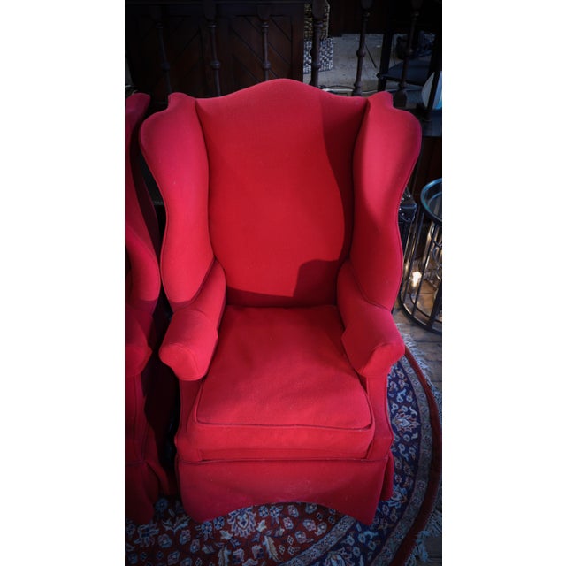 Hepplewhite Style Highback Wingback Armchairs from Polo Ralph Lauren, 1987 For Sale - Image 14 of 18