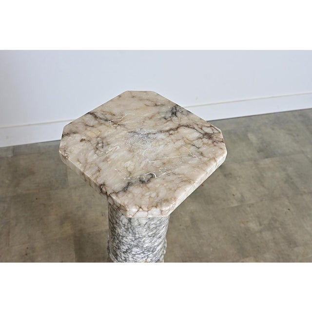 French 19th Century Marble Column Pedestal For Sale - Image 11 of 14