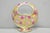 Antique Japanese Nippon Hand Painted Porcelain Gold Gilt Handle Moon Basket Vase For Sale - Image 11 of 17
