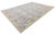 Modern Art Nouveau Inspired Floral Wool Area Rug in Pastel Sage and Rose Pink For Sale - Image 10 of 11