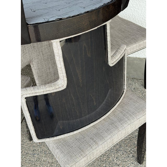 Italian Set of 10 Constantini Pietro Klismos Style “Salsa” Dining Chairs For Sale - Image 3 of 18