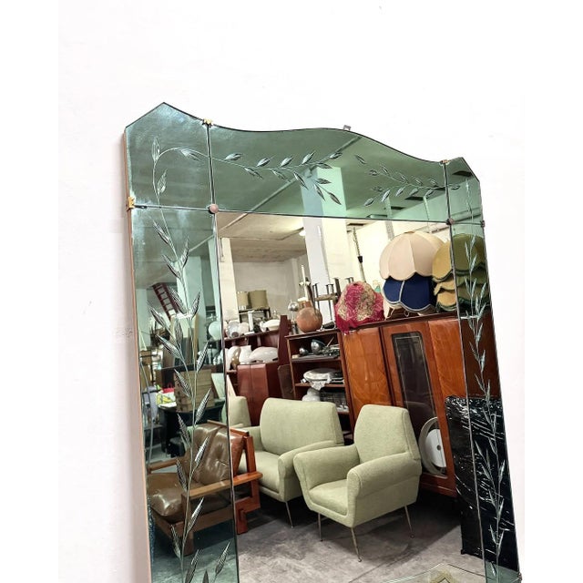 Venetian Style Mirror with Console from Crystal Art, 1950s For Sale - Image 9 of 11