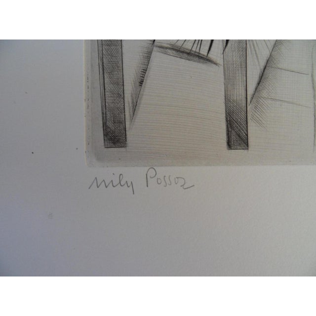 Mily Possoz, The Cat's Nap, Original Signed Engraving For Sale - Image 6 of 8