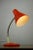 Adjustable Desk Lamp in Orange Painted Metal and Chrome-Plated Spiral Arm, 1970s, in Very Good conditions. Designed 1970...