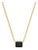 14k Gold Sapphire Bezel Set Pendant Chain Necklace For Sale
