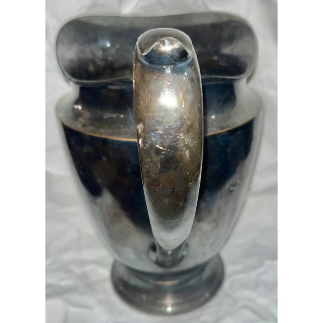 Metal Vintage International Silver Company Water Pitcher #527 For Sale - Image 7 of 11