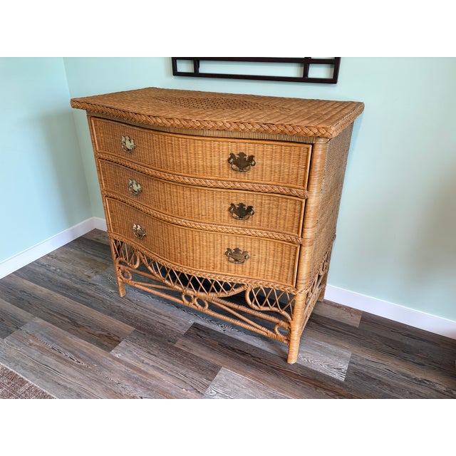 Vintage Ralph Lauren "Safari" Collection Wicker Bedroom Set, Bed and Two Dressers For Sale In Panama City, FL - Image 6 of 17