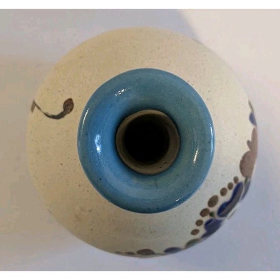 Vintage Mexican Tonala Signed Sandstone Small Bud Vase For Sale In Dallas - Image 6 of 6