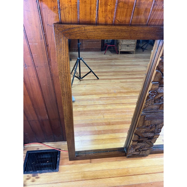1970s Pueblo Style Brutalist Dresser Mirror For Sale - Image 10 of 12