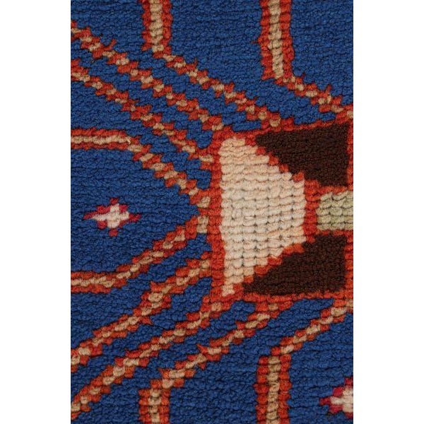 1950s Mid-Century Runner Geometric Vintage Red Rug For Sale In New York - Image 6 of 7