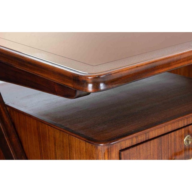 Mid-Century Desk attributed to Vittorio Dassi, 1950s For Sale - Image 9 of 13