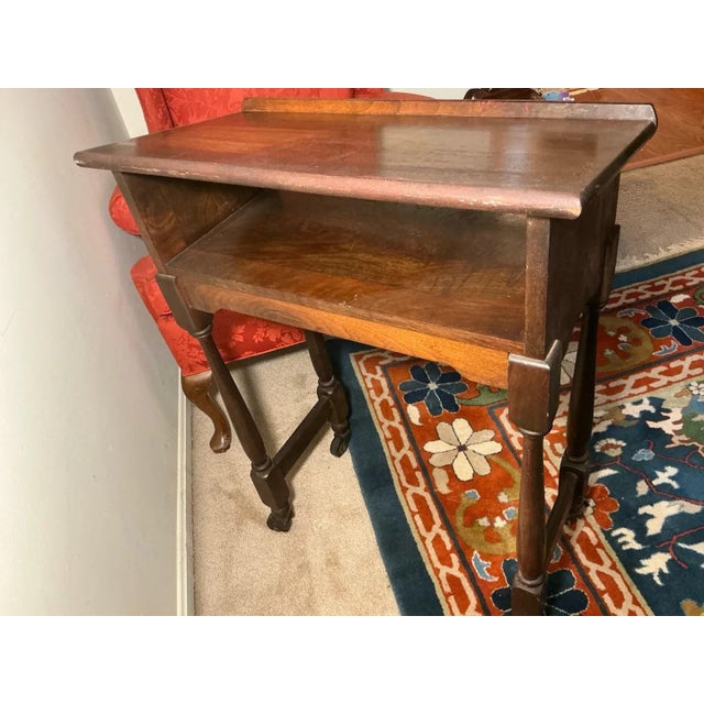 Antique Wood Dictionary Stand With Webster's New International Dictionary For Sale - Image 11 of 12