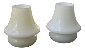 Mushroom Table Lamps from Venini, 1970s, Set of 2