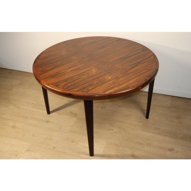 Mid-Century Modern Scandinavian Extendable Dining Table in Rosewood by VV Moble, 1960 For Sale - Image 3 of 18