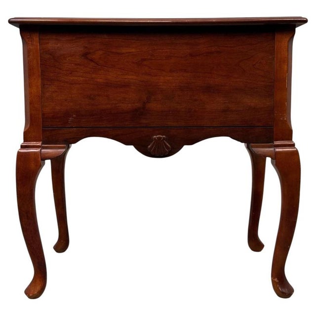 Brown Antique English Beech and Burr Walnut Inlaid Side Table, 1900s For Sale - Image 8 of 12