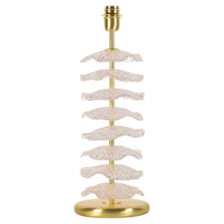 Table Lamp with Artistic Glass of Murano Ambrati and Brushed Metal Structure, Italy, 2000s For Sale