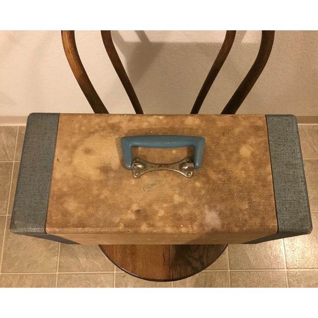 1910 Antique Singer Sewing Machine and Carrying Case Chairish