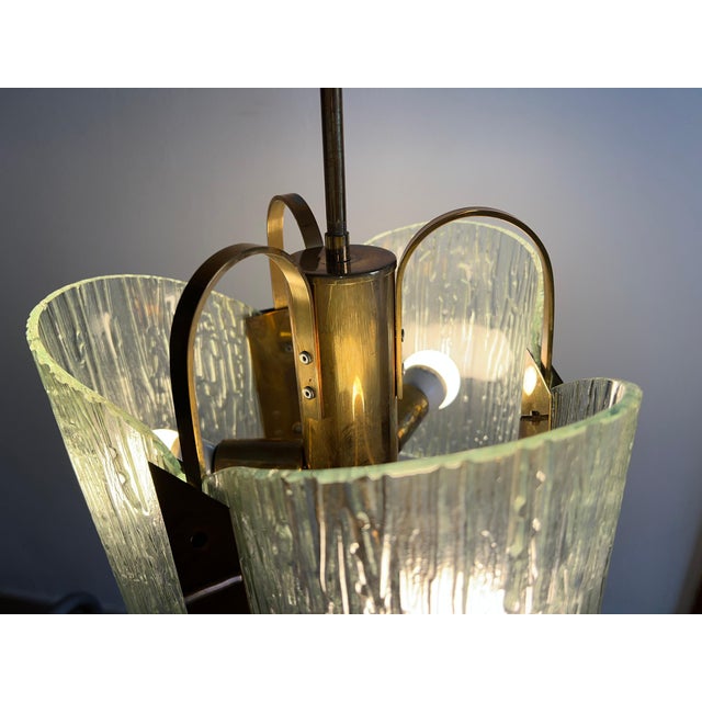 Italian Chandelier from Erco, 1970 For Sale - Image 3 of 17