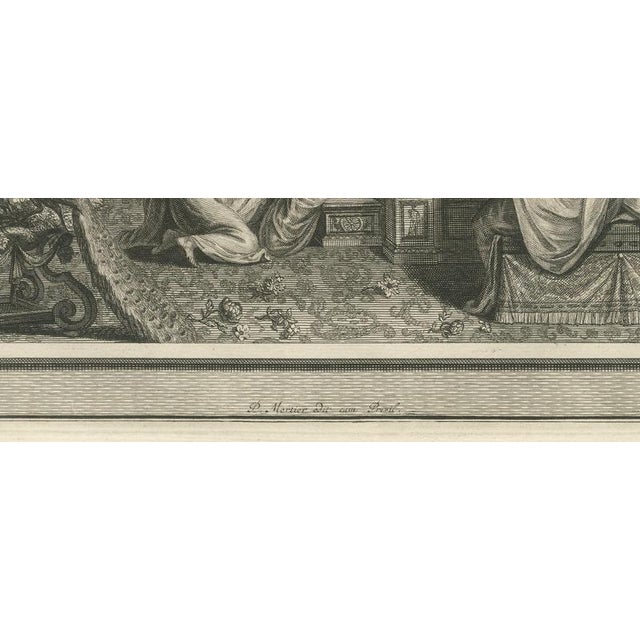 18th Century Pieter Mortier, Ezra Reading the Law and Esther Before Ahasuerus, Pieter 1700, Engraving For Sale - Image 5 of 12