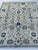 2000 - 2009 Oushak Handmade Wool Rug With Blue and Ivory Floral Design For Sale - Image 5 of 12
