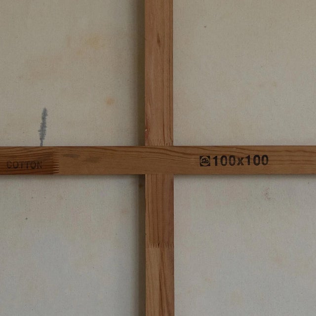 Abstract Composition, Original Mixed Media on Canvas, 2000s For Sale - Image 6 of 7