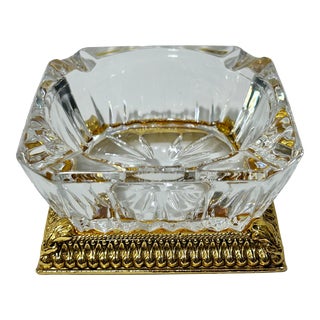 Vintage Hollywood Regency Stylebuilt Ashtray Trinket Dish For Sale