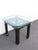 Hollywood Regency Black Painted Glass Top Side Tables a Pair 6901 For Sale - Image 10 of 18