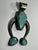 Native American 1990s Chimney Butte Native American Sterling Silver and Turquoise Naja For Sale - Image 3 of 5